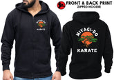 Miyagi-DO Karate Zip Hoodie, Cobra Kai Inspired Hoody, Cobra Kai Gifts, Retro Mr Miyagi Dojo, Martial Arts Karate, Zipped Jumper Unisex